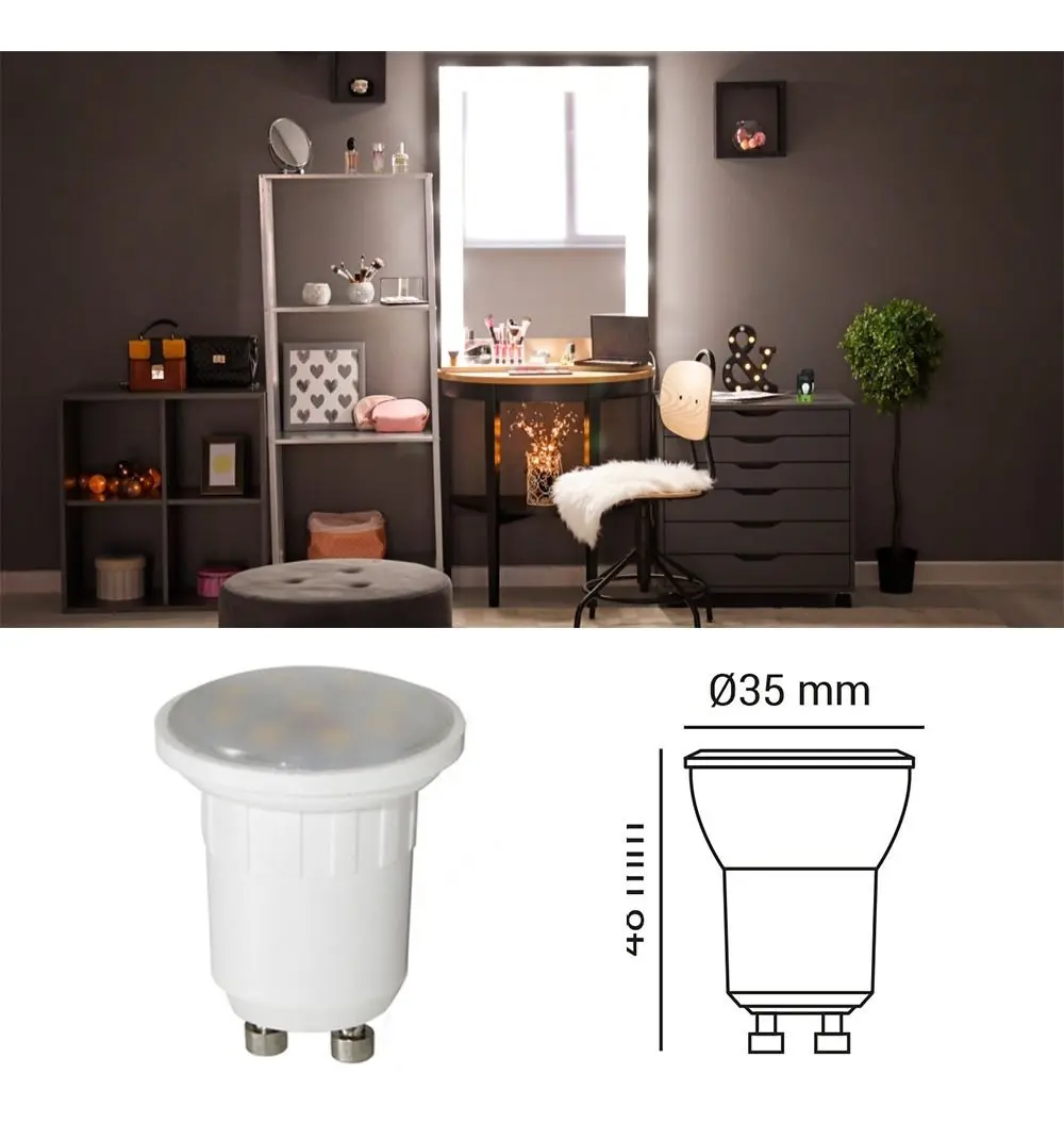 Lampada LED Dicroica 7W 4000K - Frio
