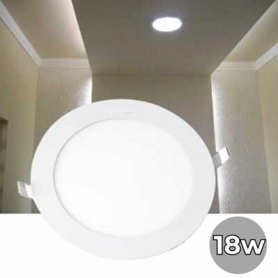 Painel LED Embutir Redondo 3000k 18w Quente