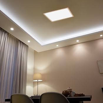 Painel De Led Quadrado De Embutir 4000k 12w Luz Branca Morna