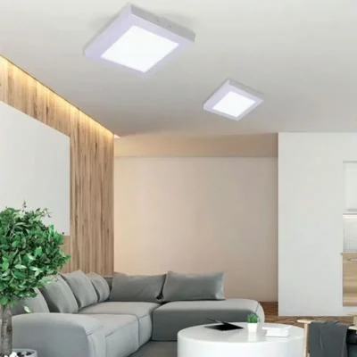 Painel Led Sobrepor Quadrado 4000k 12w Luz Neutra