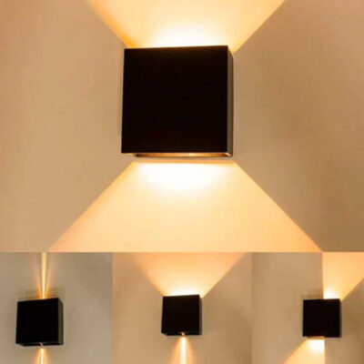 Arandela 5W branca e preta 3000K