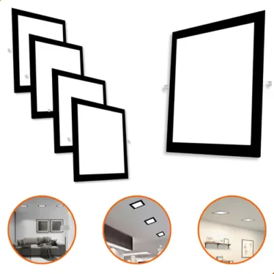 Painel LED Sobrepor Quadrado 3000k 45w Quente