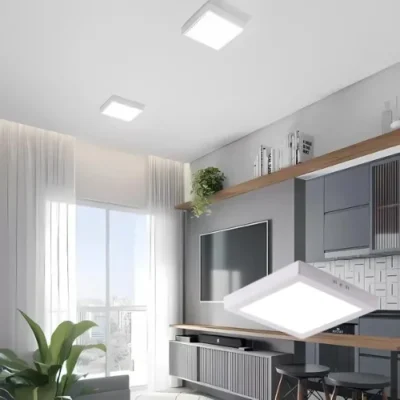 Painel Led Sobrepor Quadrado 6000k 20w Frio