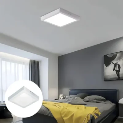 Painel Led Sobrepor Quadrado 4000k 6w Branco Neutro