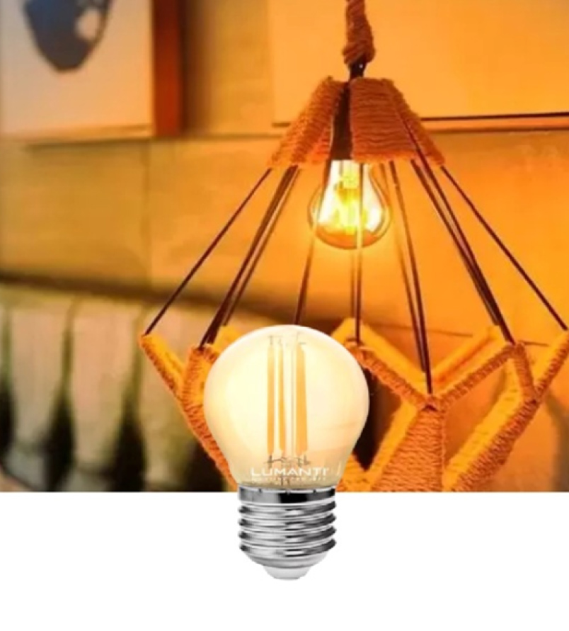 Lâmpada LED Bolinha 2W Vintage - Imagem 2