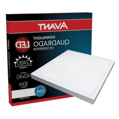 Painel 30W Quadrado Sobrepor 40x40 cm 3000k/4000k/6000k