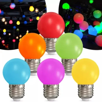 Lampada Bolinha LED Colorida 220V/110V 3W - A PARTIR DE