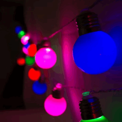 Lâmpada Bolinha G45 Azul