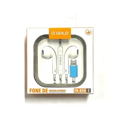 Fone de ouvido com fio Iphone A'Gold