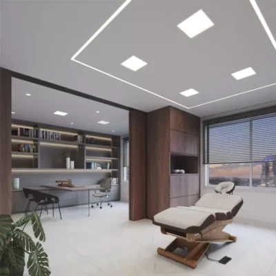 Painel de Led De Embutir Quadrado 6500k 24w Luz Fria