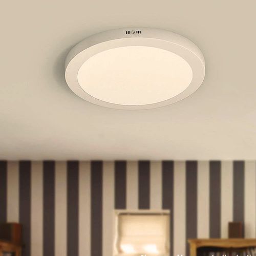 Painel Led Sobrepor Redondo 3000k 24w Quente