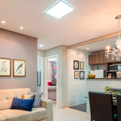 Painel Led Sobrepor Quadrado 3000k 12w Luz Quente